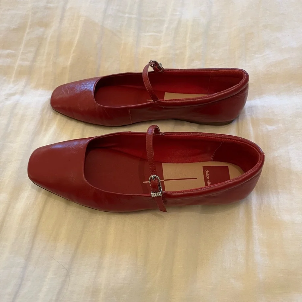 Dolce Vita Red Flats for Women - Picture 5 of 5